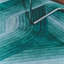 Flow Hand Tufted Wool Geometric Area Rug in Aqua