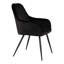 47cm H Velvet Upholstered Massivrücken Armchair