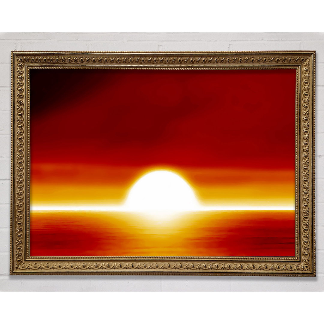 Surrealer Orangen-Sonnenuntergang - Druck