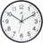 Madelis Wall Clock, Black, 15"