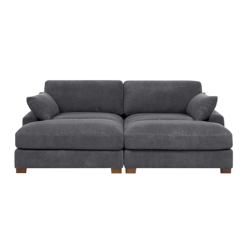 Mordecai 90'' Corduroy Sleeper Sofa - Stylish & Versatile