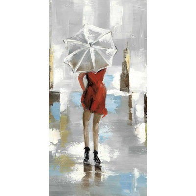 Red dress woman - 15.75"x31.50" Desk mat