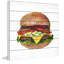 « ultimate burger », reproduction d’art sur bois blanc-20836901