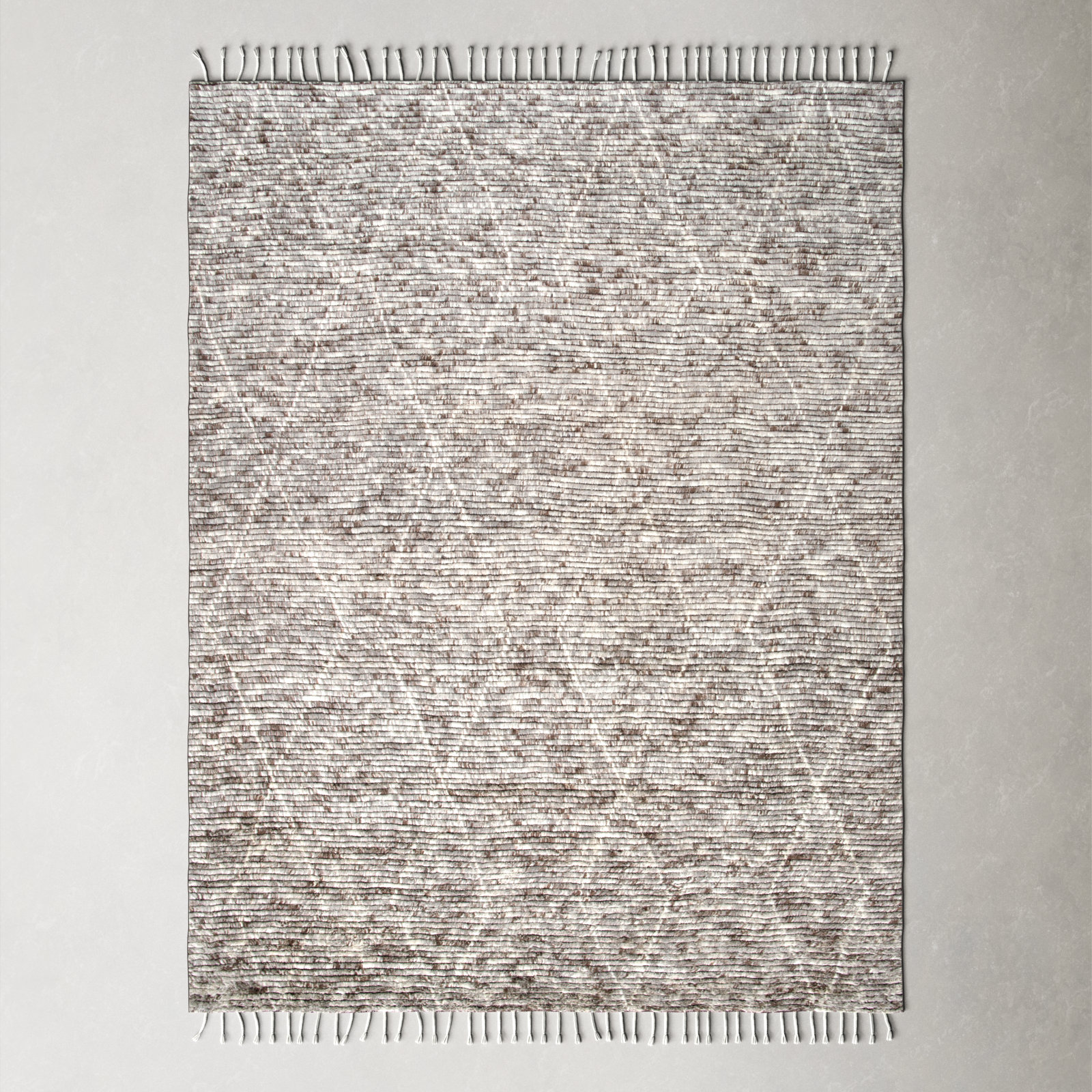 Talon Hand-Knotted Geometric Gray Rug, Rectangle 10' x 14'