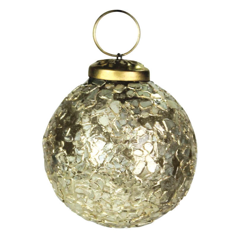 Ornement boule de Noël en verre