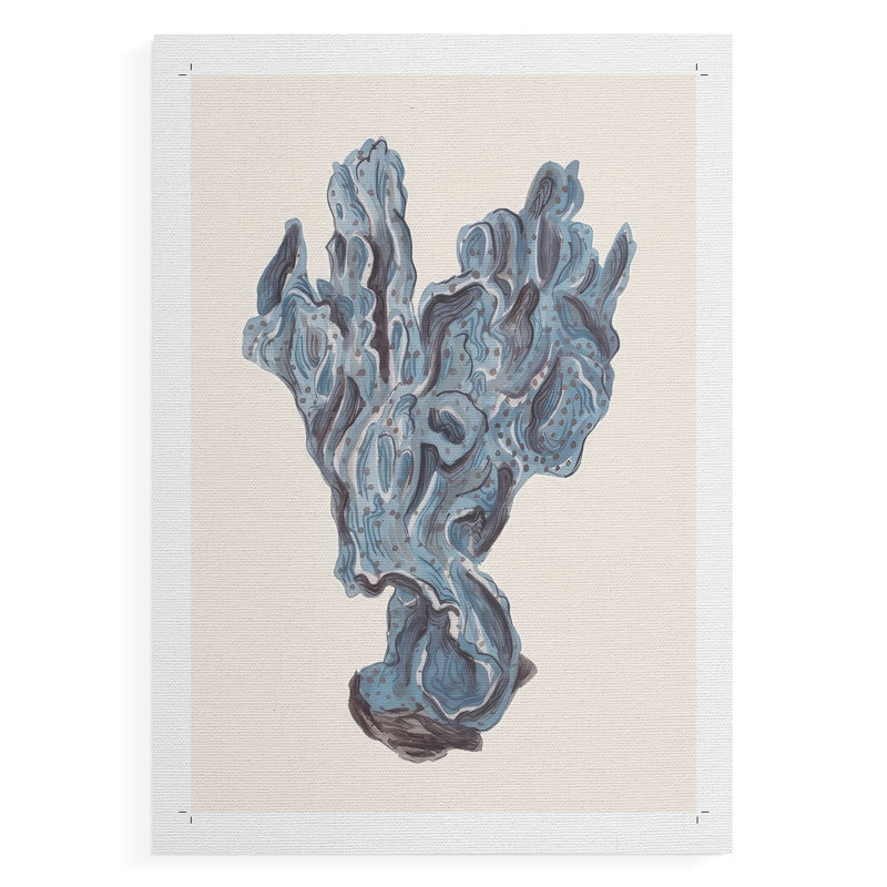 Indigo Reef II - Impression sur toile seulement - NON CADRE, H 12 po x l 8 po