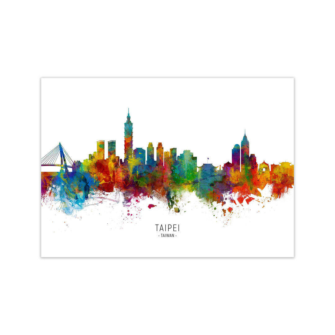 Taipei Taiwan Skyline by Michael Tompsett - Print