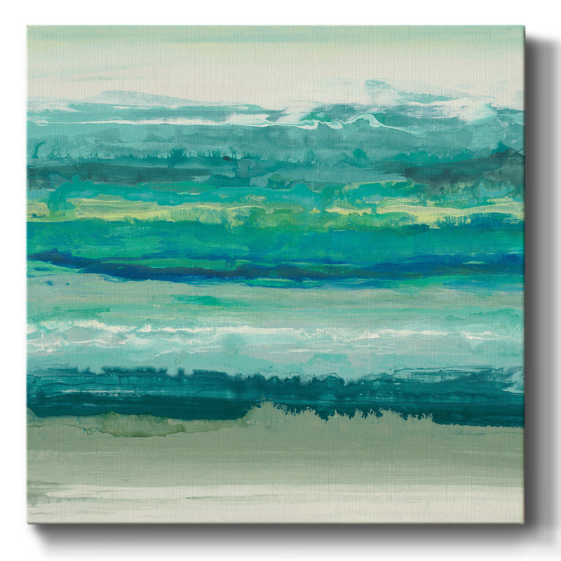«Ocean Memories», reproduction sur toile encadrée, H 32 po x l 32 po x P 1,5 po, Toile tendue