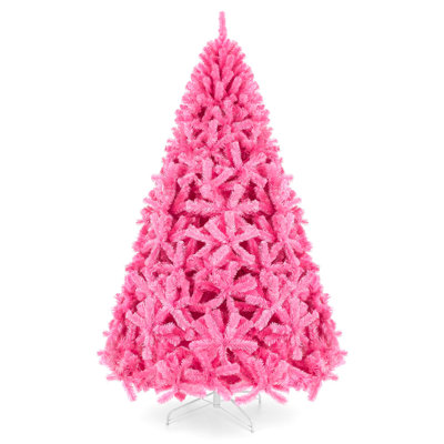Pink Frosted 9' Fir Christmas Tree