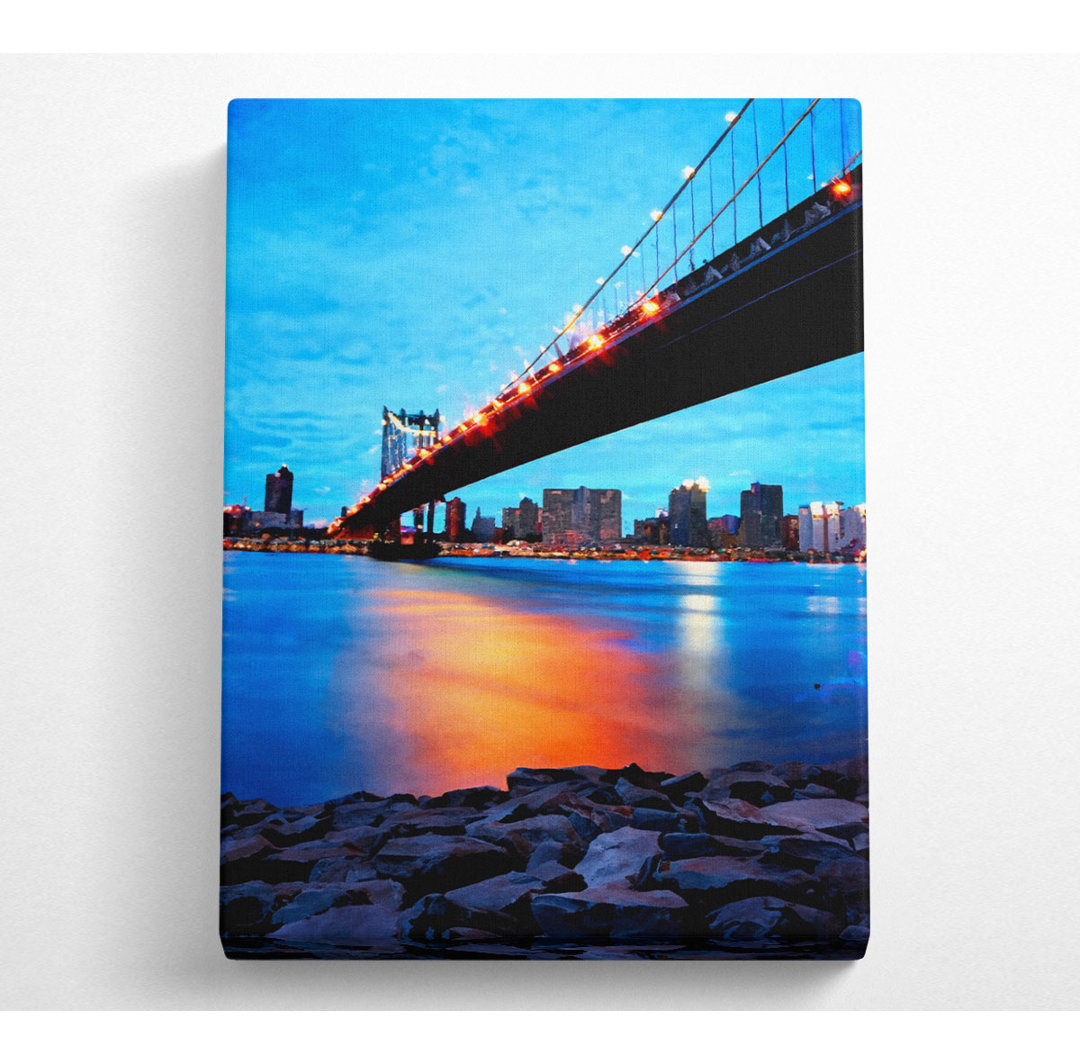 Sunset Harbour Bridge - Kunstdrucke auf Leinwand