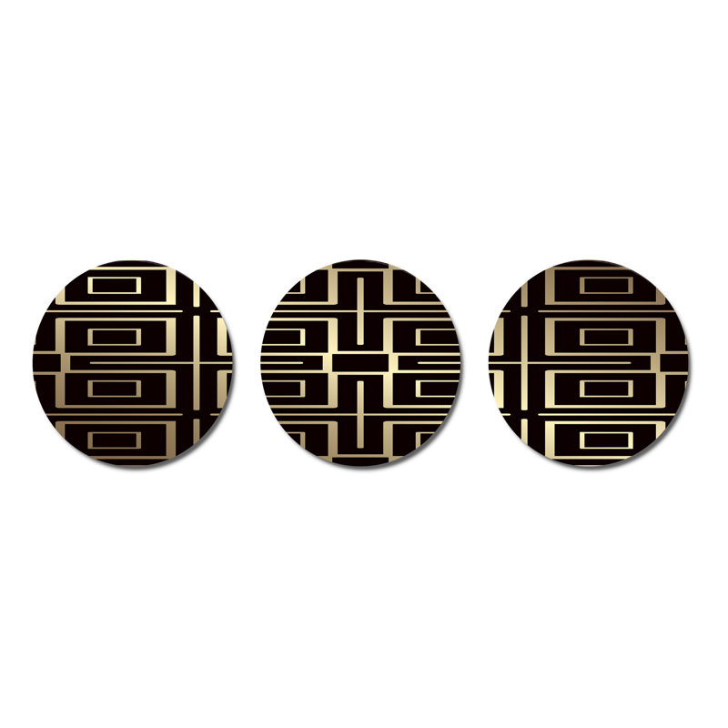 Modern Abstract Wall Decor on Metal