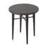 Table de bar ronde ronde, toutes saisons avec support en fer, H 41 po x l 32,5 po, table chic multicolore brune dans la teinte, cadre, P 34,21 po