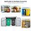 Remise de rangement, la poubelle peut contenir 2 poubelles en métal pour le rangement des ordures, acier inoxydable galvanisé, remise pour la pelouse du jardin-111278960