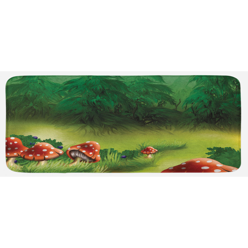 Tapis de cuisine champignon