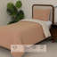 Housse de couette Dreamology pour lit simple, réversible, 100 % coton prélavé, fermeture éclair, 2 pièces | Bleu-136048907-136048908
