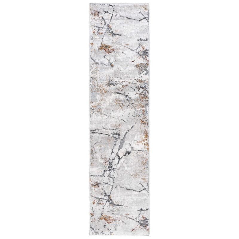 Milstein 500 Performance Geometric Rug, Runner 2' x 8'
