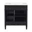 Meuble-lavabo de 30 po avec lavabo supérieur intégré, parfait pour les petits espaces et les décors modernes-463608822