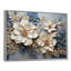 Composition de fleurs saisonnières beige et bleu - Fleurs saisonnières-97032080-109538603