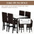 Kaedon 4 - Person Faux Marble Top Four Leg Dining Set-752499684