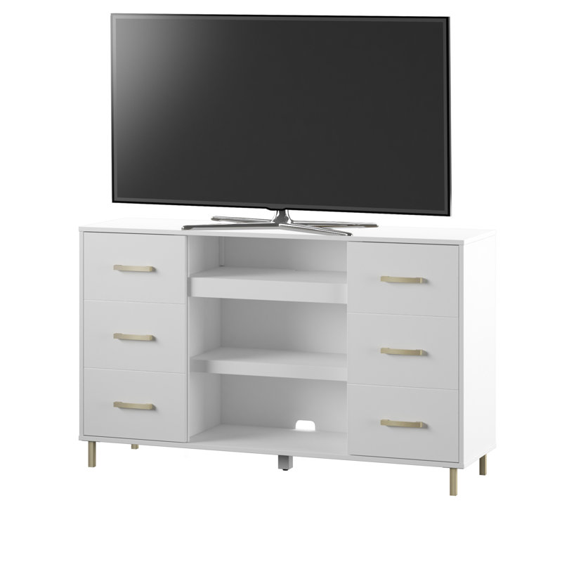 Unfinished TV Stand for TVs up to 60", White