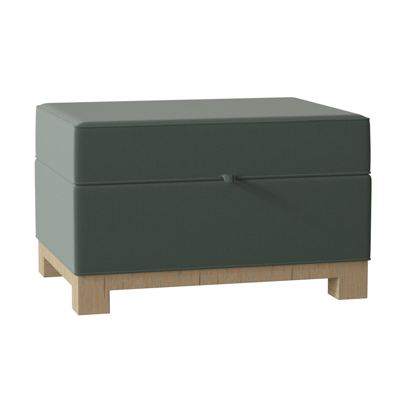Repose-pieds rectangulaire avec rangement Brandes, Naturel, Spa Lola