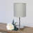 Amandev Simple Designs Mini Basic Table Lamp with Drum Fabric Shade-42754657