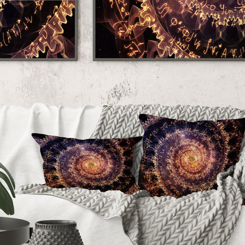 Abstract Throw Pillow, 16" x 16"
