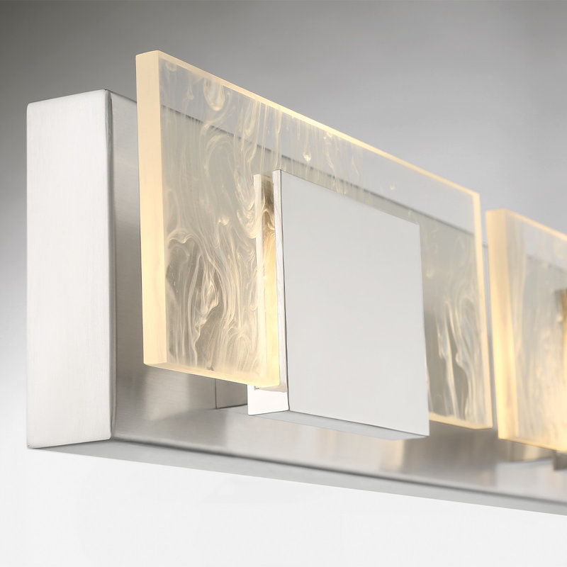 Kasha 4 Light Vanity, Chrome/Nickel