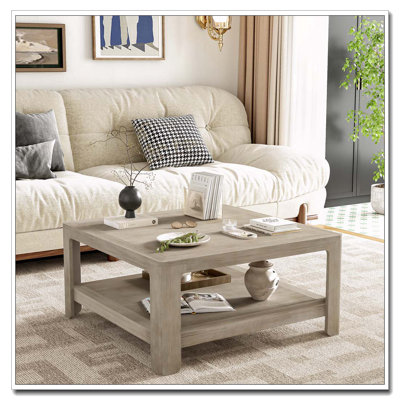 Table basse carrée avec rangement