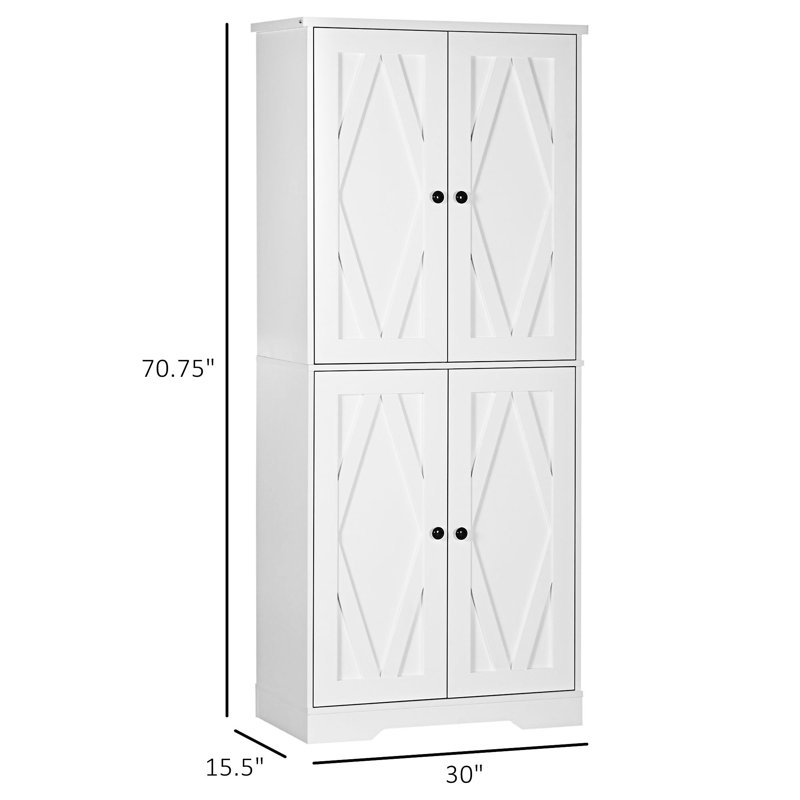 Grande armoire de rangement autoportante pour garde-manger