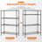 4 Tier Metal Wire Adjustable Shelving Units