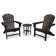 Yacht Club Shellback 3-Piece Adirondack Set