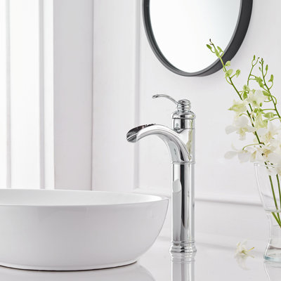 Waterfall Single Hole Single-Handle Vessel Bathroom Faucet