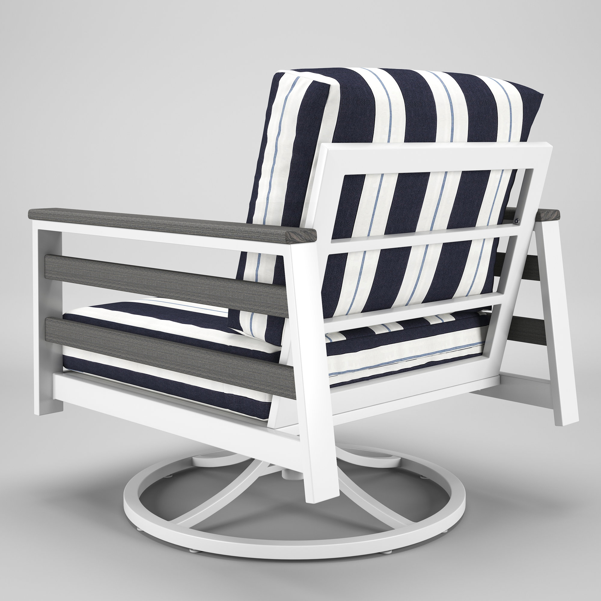 Townsend Metal Outdoor Rocking Chair With Sunbrella Cushion, Relate Harbor