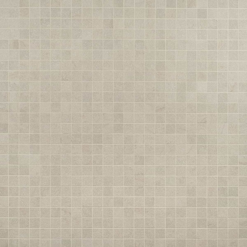 Acadia 12x12 Matte Porcelain Mosaic Tile, Linen White