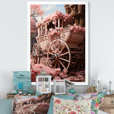" Romanticism Pink Wedding Carriage "