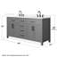 Beckett 66" Freestanding Double Bathroom Vanity with Quartz Top-1798370811-1798370804-1798370807