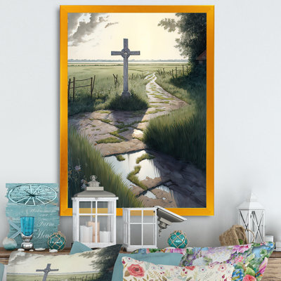 Cross Cross on Winding Path V - reproduction d'art sur toile