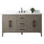 Meuble-lavabo simple 60 po avec plateau en marbre d'ingénierie 60 po-100737604-94811339