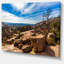 « roche of cité légendaire enchanted rock », reproduction de photo sur toile tendue-19409625