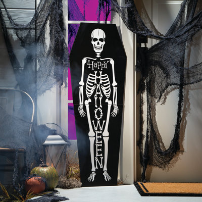 Art d'Halloween signe de pelouse squelette