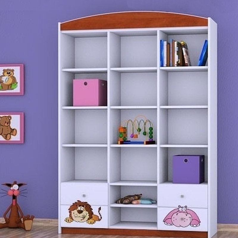 Raina 183cm H X 132cm W Kids Cube, Brown