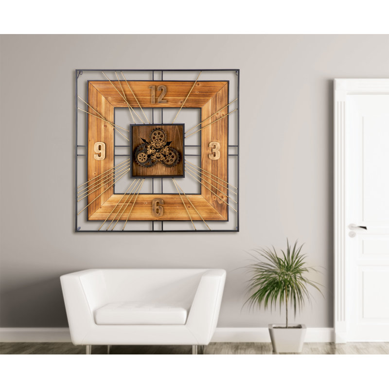 Ameela Wood Wall Clock