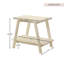Table de bout en bois moderne avec rangement et design durable