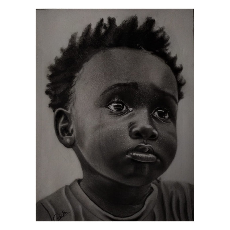 Rempli de tristesse | Gris anthracite et graphite | Par Nidhi