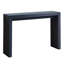 Console moderne noire à motif nervuré, console en bois, table d'entrée de l 47 po, console étroite de table d'entrée noire, table de couloir moderne, table de canapé moderne, table de salon