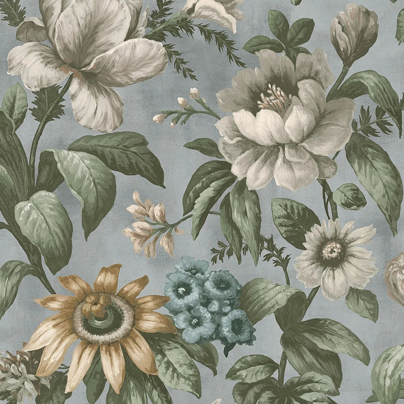 Superfresco Easy Gardenia Floral Wallpaper, Light Blue
