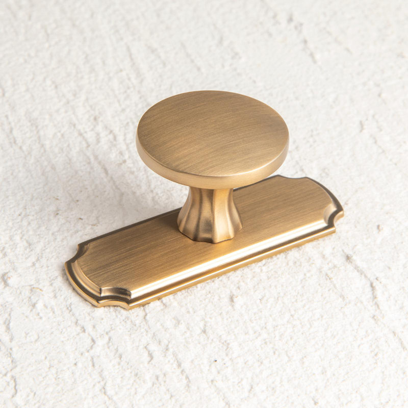 Paquet multiple de boutons ronds avec contre-plaque, Champagne champagne