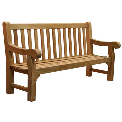 Beauchamp Solid Wood Teak Outdoor Bench