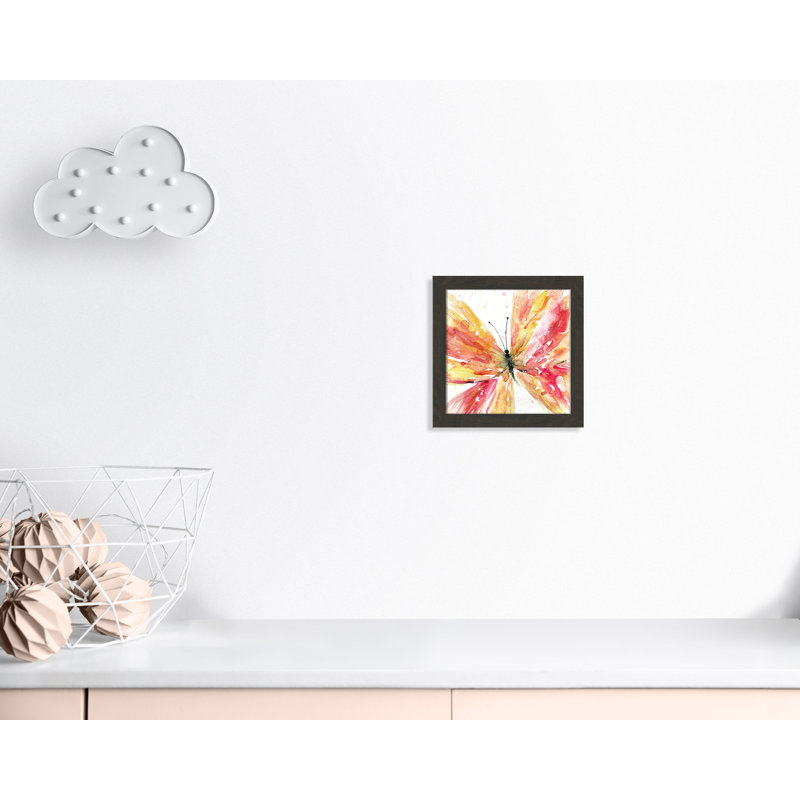 «Butterfly Flying II», art encadré, H 12 po x l 12 po x P 0,63 po, Structure noire